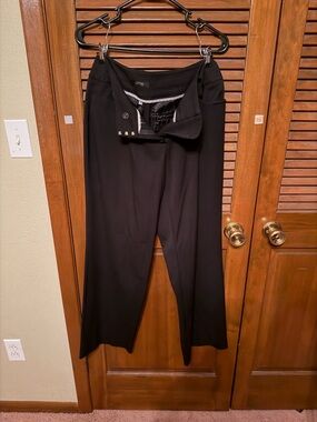 Apt. 9 Black Wide-Leg Trousers with Clean Front